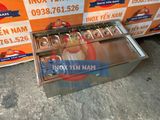  Thùng Đá Inox 10 Khay Âm Quầy Topping A954 