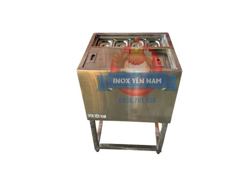  Thùng Đá Inox Có Chân 4 Khay D554 