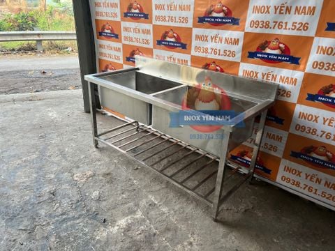  Bồn Rửa Công Nghiệp 2 Hộc To S1678 