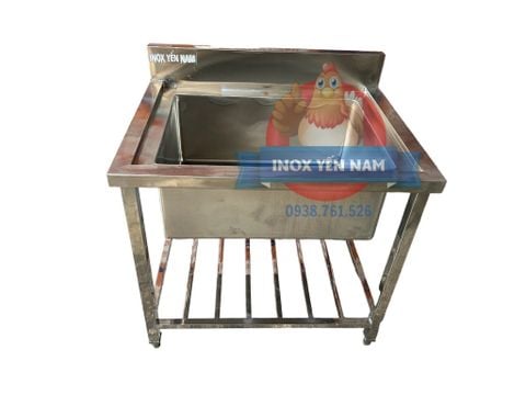  Bồn Rửa Inox Công Nghiệp 1 Hộc To S978 
