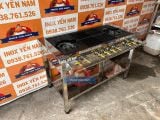  Bếp Ga Công Nghiệp Hàn Quốc 1m2 2 Họng To 4 Nhỏ 