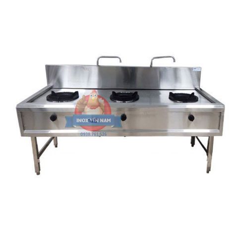  Bếp Ga Công Nghiệp 3 Họng Inox 304 