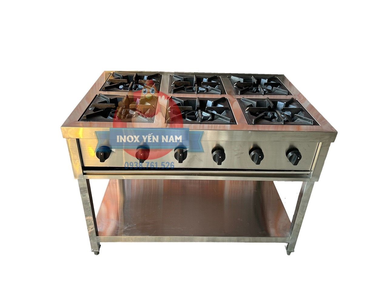  Bếp Âu 6 Họng Inox 304 N1188 