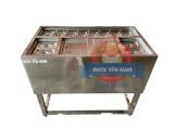  Thùng Đá Inox 304 Có Chân 12 Khay Topping DG954 