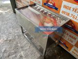  Thùng Đá Inox Có Chân 8 Khay Topping D954 