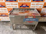  Thùng Đá Inox Có Chân 8 Khay Topping D954 