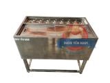  Thùng Đá Inox Có Chân 8 Khay Topping D954 