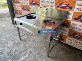 Bếp Ga Công Nghiệp 2 Họng Khè Inox 304 