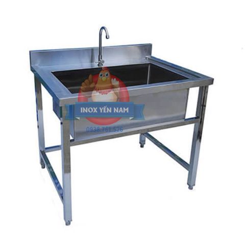  Chậu Rửa Inox Công Nghiệp 1 Hộc To T978 