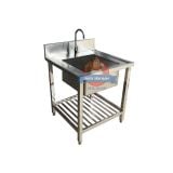  Bồn rửa công nghiệp 1 hộc có chân S668 