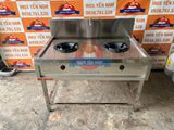  Bếp Á Ga Công Nghiệp Inox 304 2 Họng 