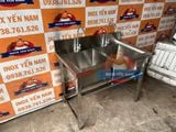  Chậu rửa công nghiệp 2 hộc có chân T1068 