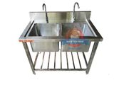  Bồn rửa công nghiệp 2 hộc có chân S1068 