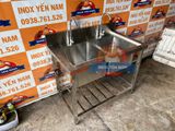  Bồn rửa công nghiệp 2 hộc có chân S1068 