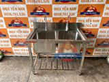  Bồn rửa công nghiệp 2 hộc có chân S1068 