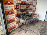  Bồn Rửa Công Nghiệp 3 Hộc Inox 304 Có Kệ C18716 