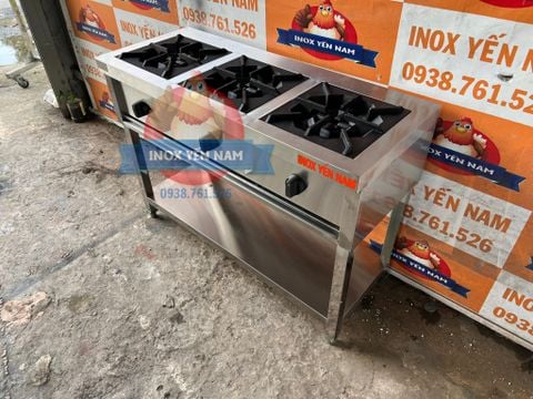  Bếp Âu 3 Họng Inox 304 N1148 