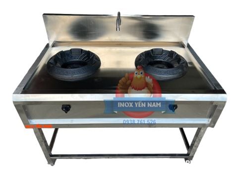  Bếp Á Ga Công Nghiệp 2 Họng Gang DX1288 