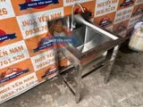  Chậu rửa công nghiệp 1 hộc có chân T668 