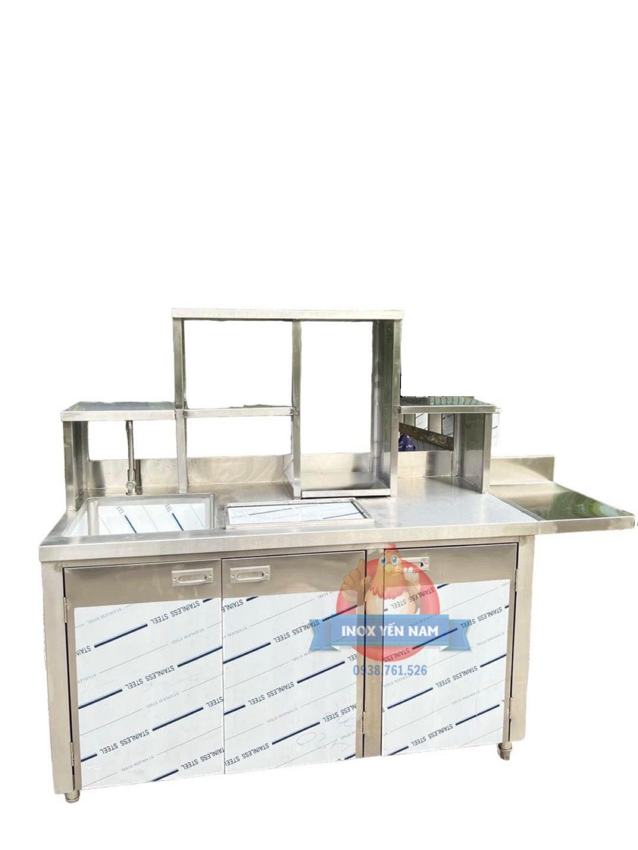  Quầy pha chế inox 1m4 