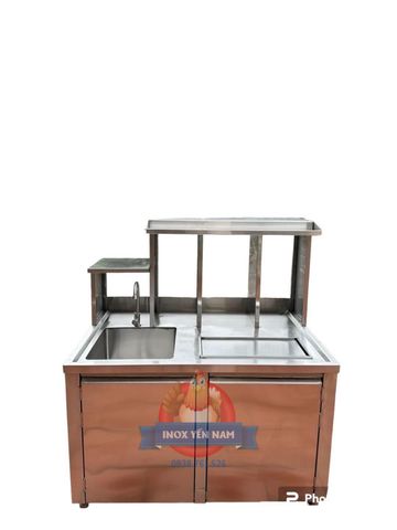 Quầy pha chế inox 1m2 1 hộc 