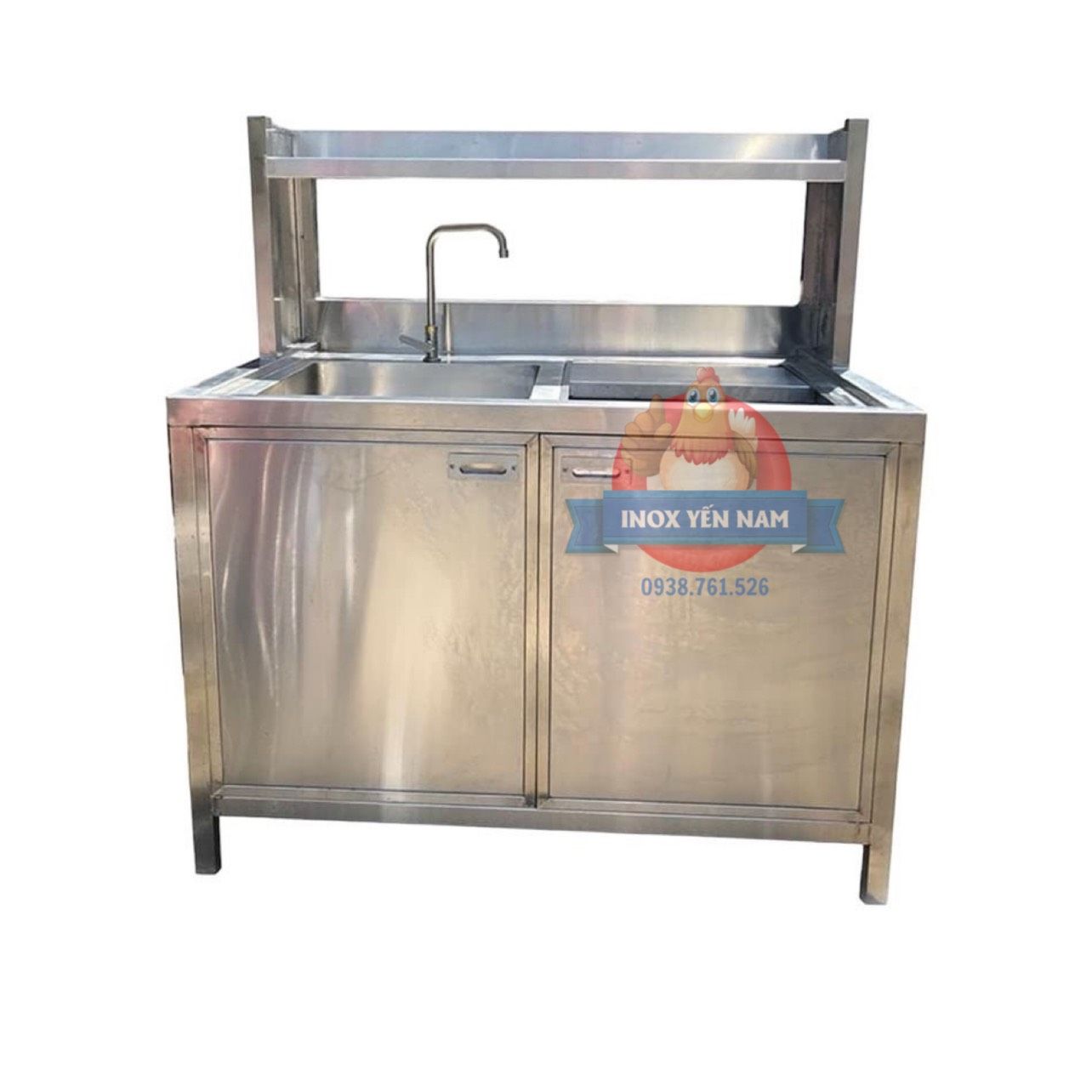  Quầy pha chế inox 1m2 mini 