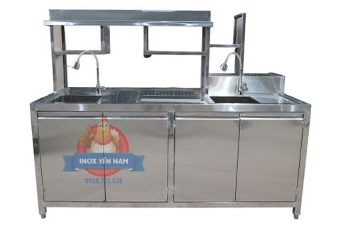  Quầy pha chế inox 2m 