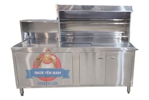  Quầy pha chế inox 304 2m 