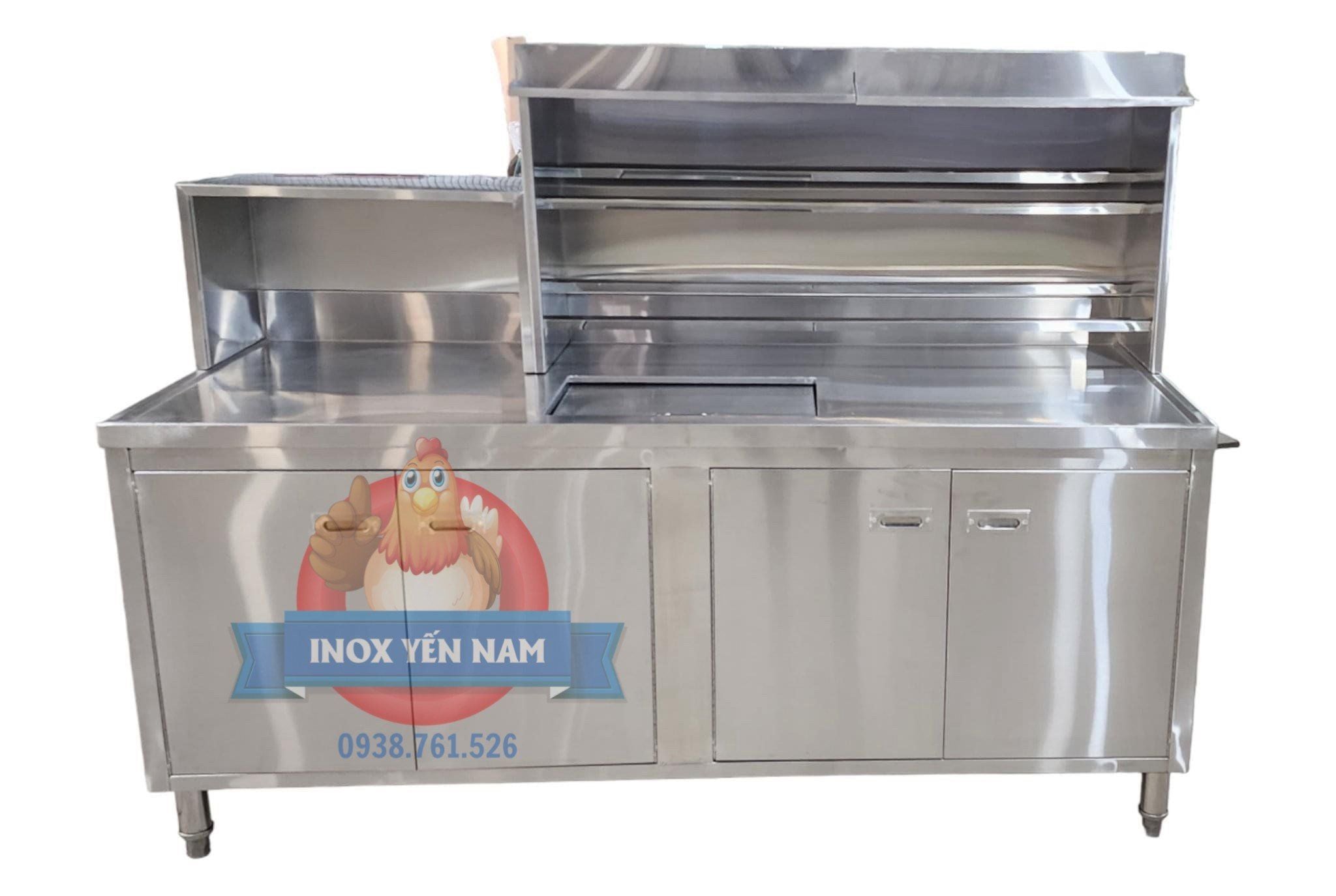  Quầy pha chế inox 304 2m 