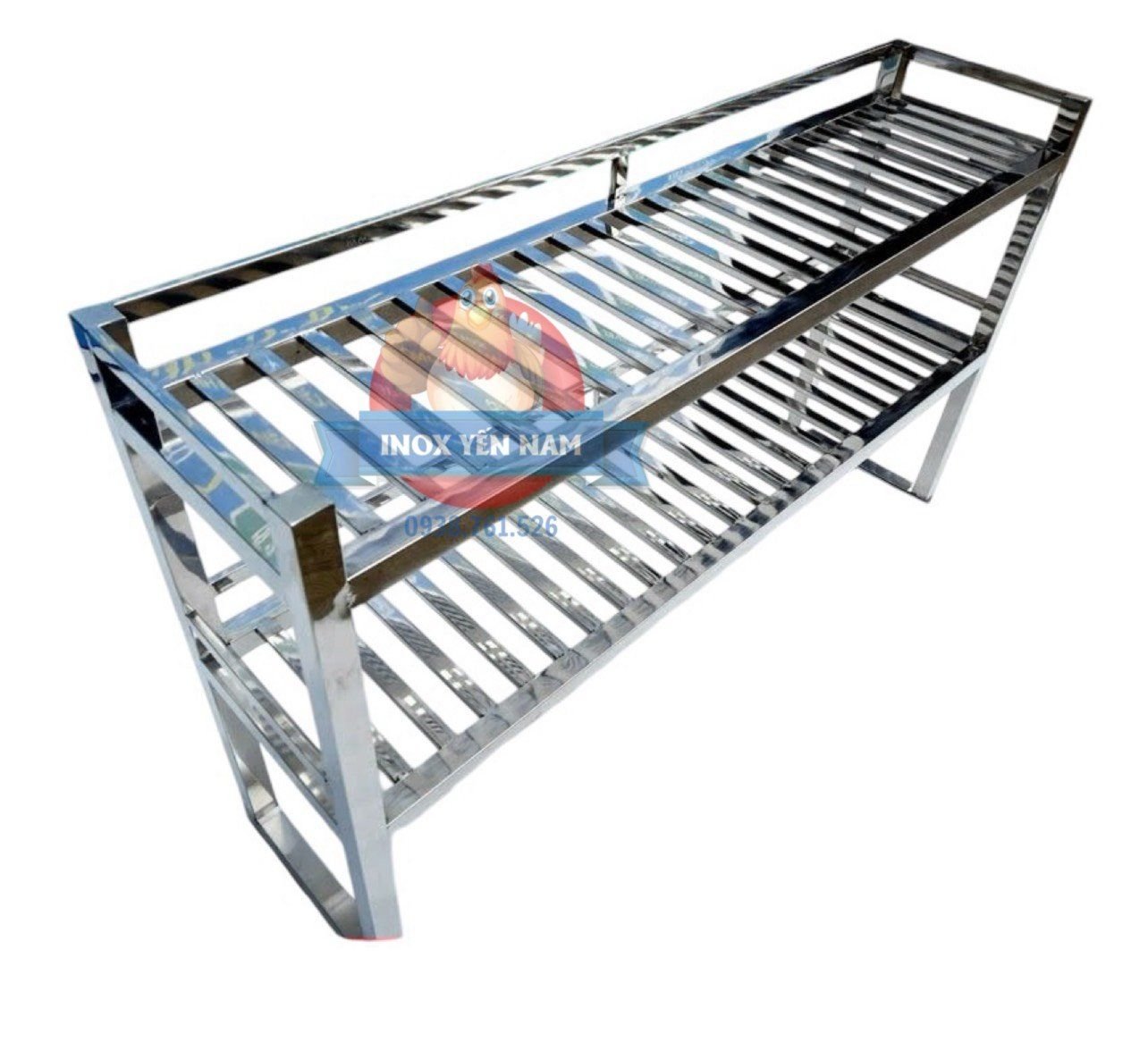  Kệ Inox 2 Tầng Song  Bàn N1238 