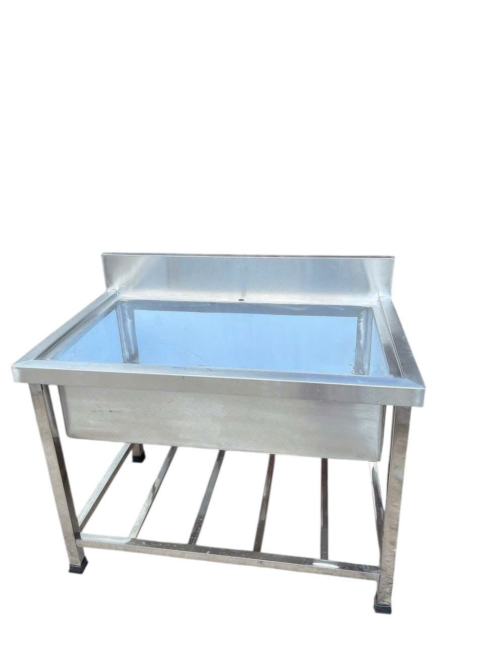  Chậu Rửa Inox Công Nghiệp 1 Hộc To T1278 