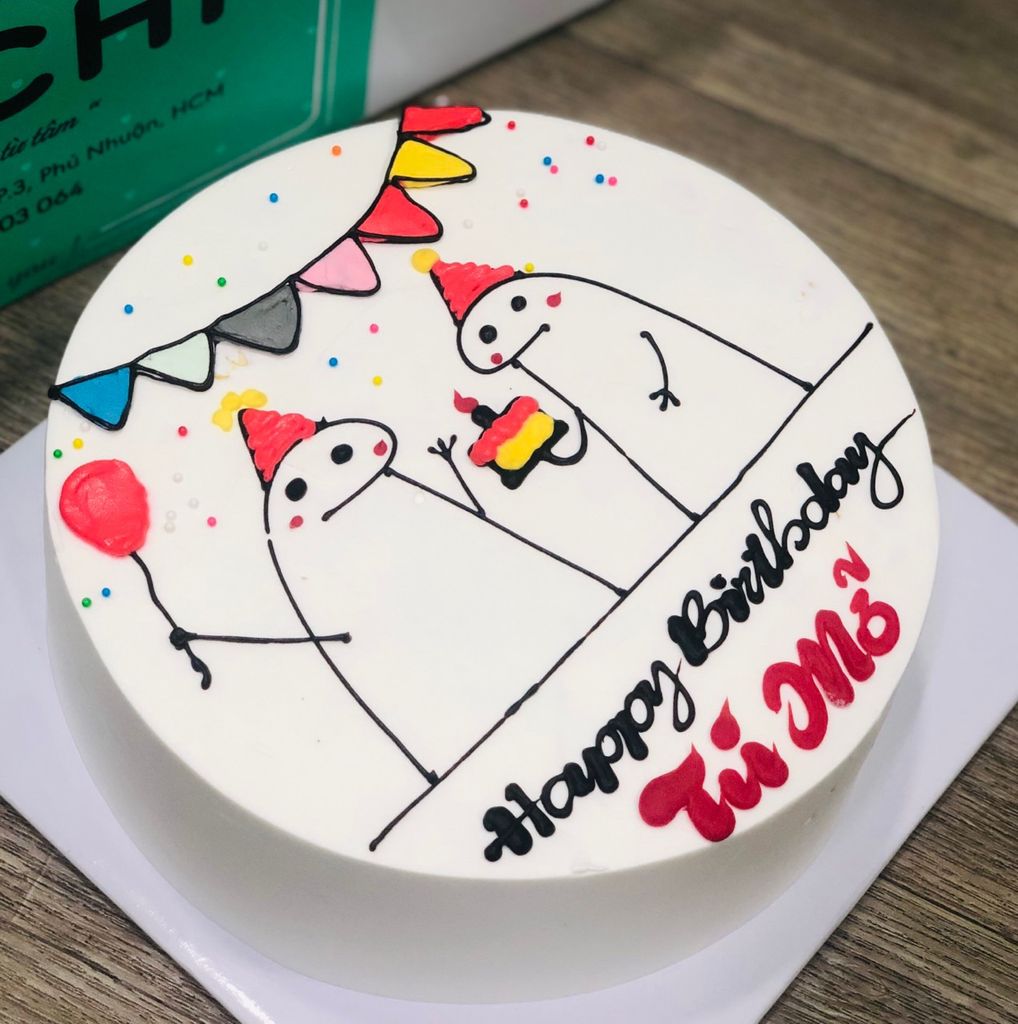  Bánh kem bắp vẽ vui nhộn 