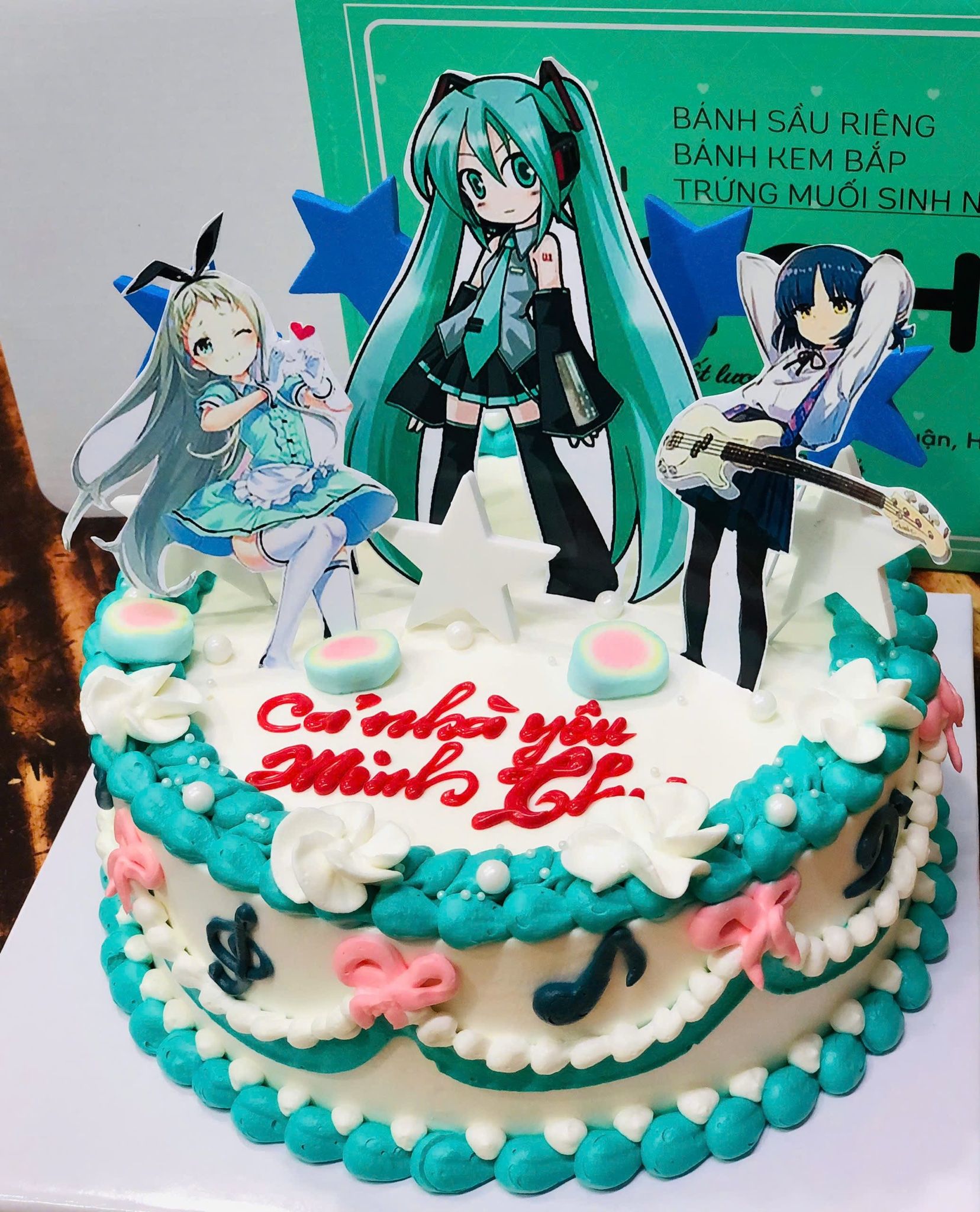  Bánh kem bắp cho bé gái idol 