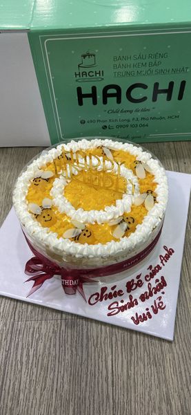  Bánh bông lan trứng muối đàn ong xinh 