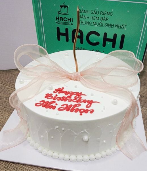  Bánh kem bắp thắt nơ đơn giản 