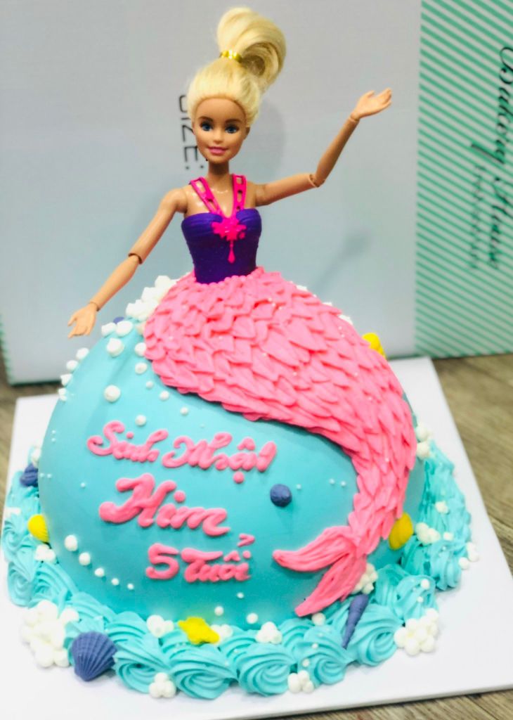  Bánh kem bắp nàng tiên cá 