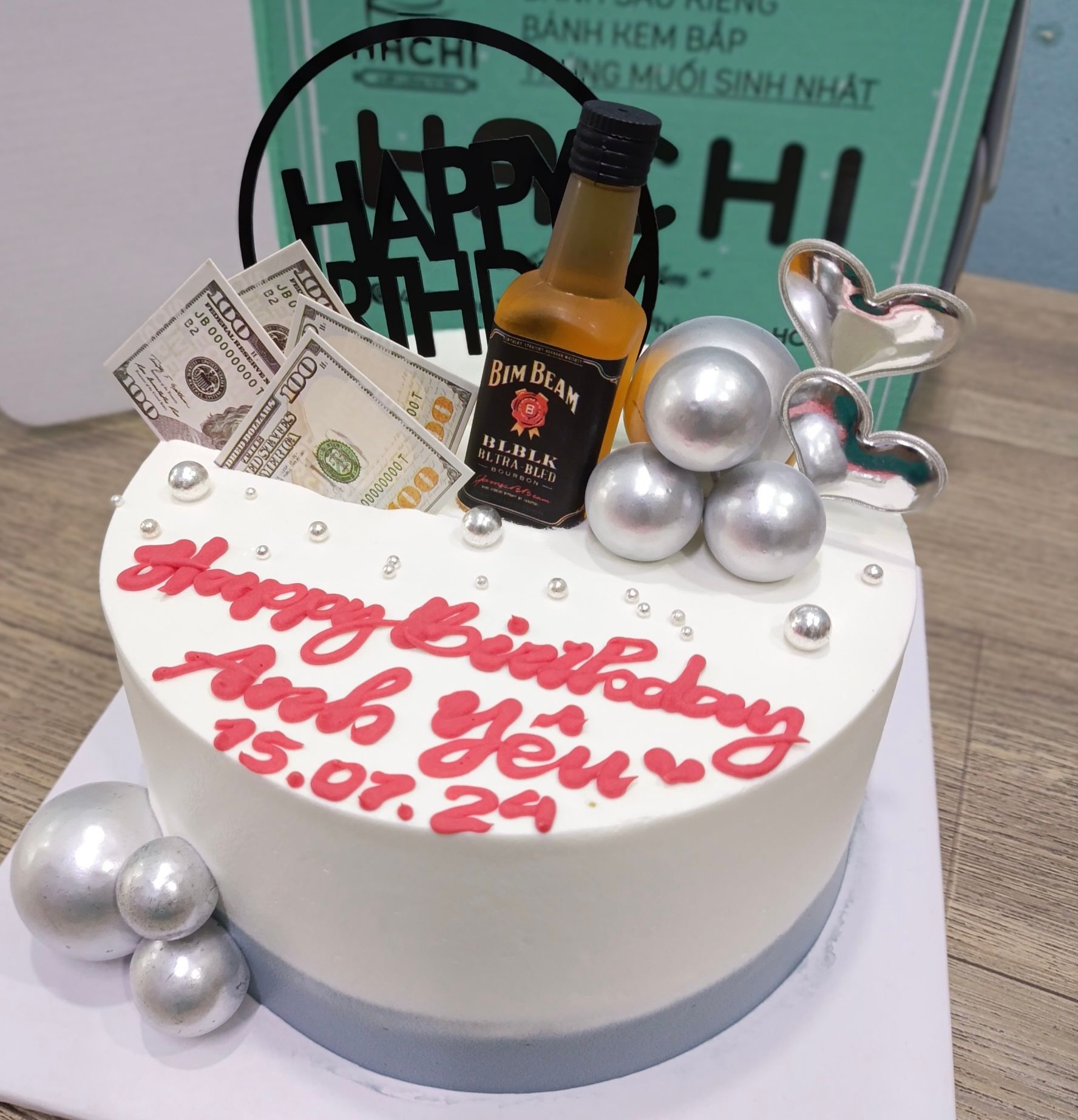  Bánh kem bắp mẫu nam 