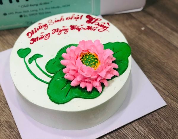  Bánh kem bắp hoa sen 