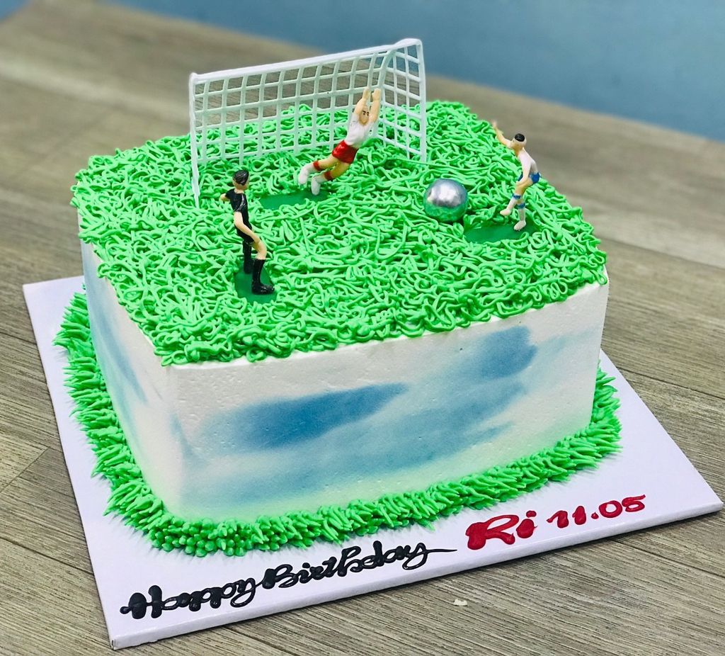  Bánh kem bắp chủ đề bóng đá 