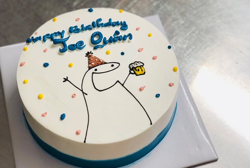  Bánh kem bắp phong  cách hàn quốc 