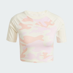 Áo Baby Tee adidas hoạ tiết Camo Nữ - JI5739