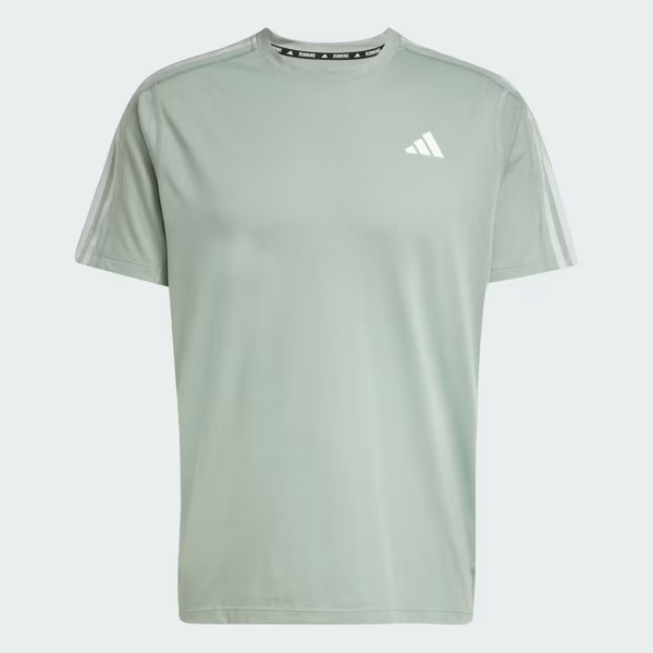 Áo T-shirt chạy bộ adidas Own the Run 3 sọc Nam - JD2314