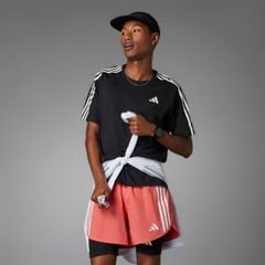 Áo T-shirt chạy bộ adidas Own the Run 3 sọc Nam - IQ3834