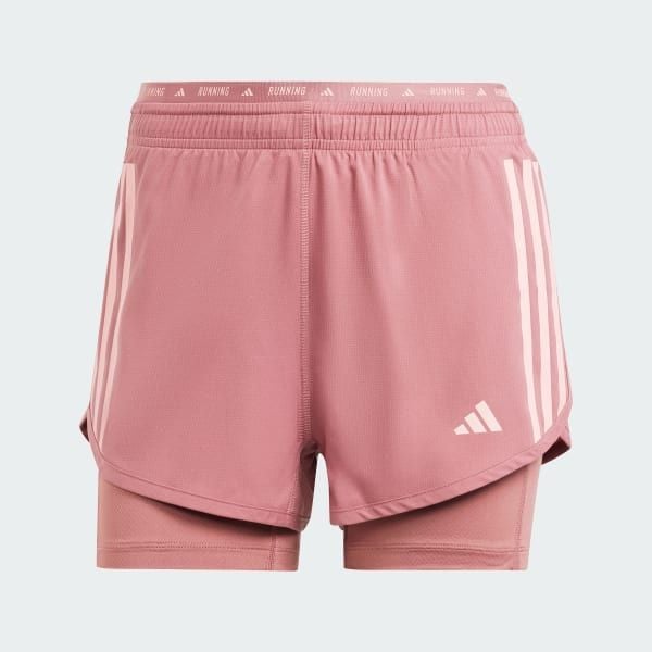 Quần short chạy bộ adidas 2 Trong 1 3 Sọc Own the Run Nữ - IS9574