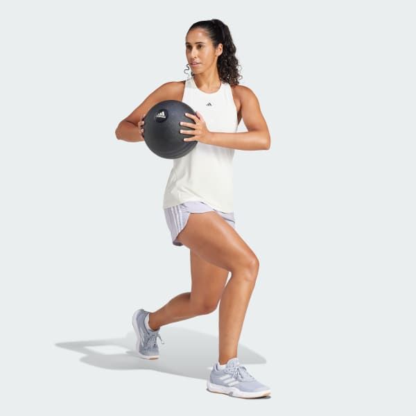 Quần short tập luyện adidas Pacer cạp cao Nữ - IX1064