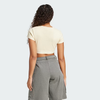 Áo crop top adidas có viền bo Nữ - JD0040