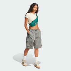 Áo crop top adidas có viền bo Nữ - JD0040