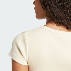 Áo crop top adidas có viền bo Nữ - JD0040