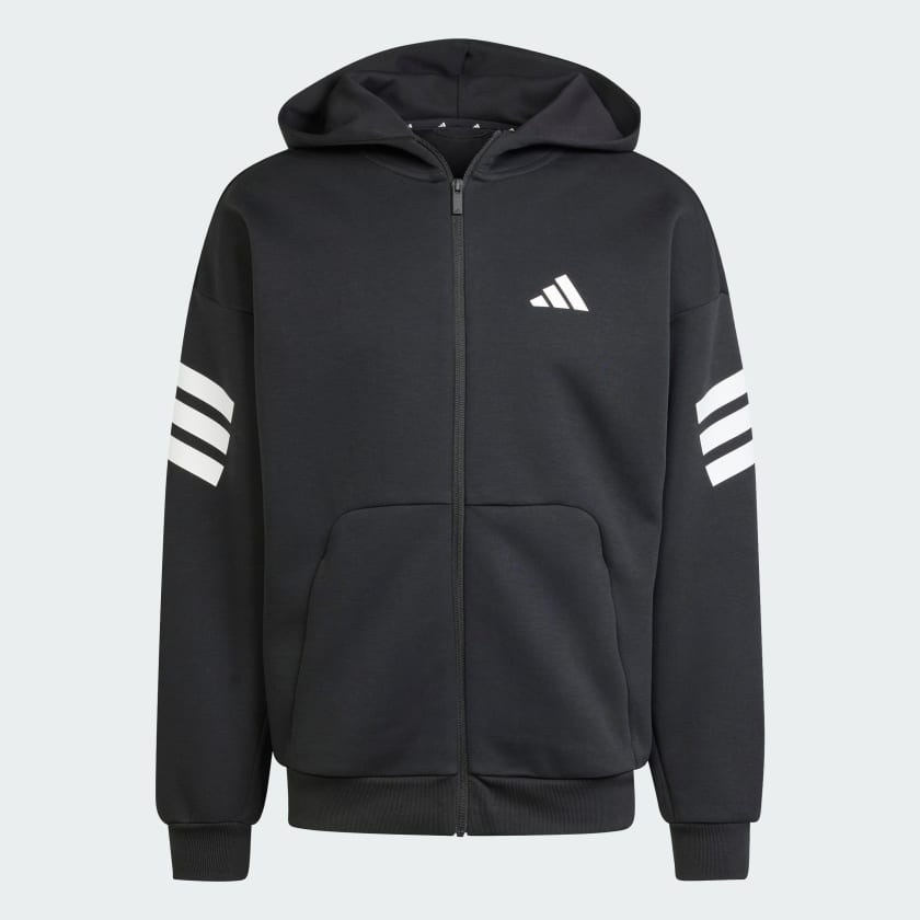 Áo hoodie Nam adidas Future Icons sọc khoá kéo JD4827