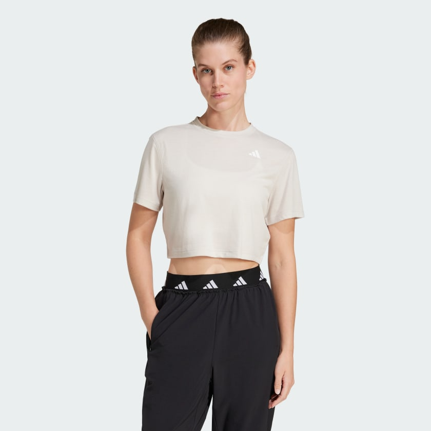 Áo T-shirt tập luyện adidas Train Essentials Boxy Nữ - JE6169